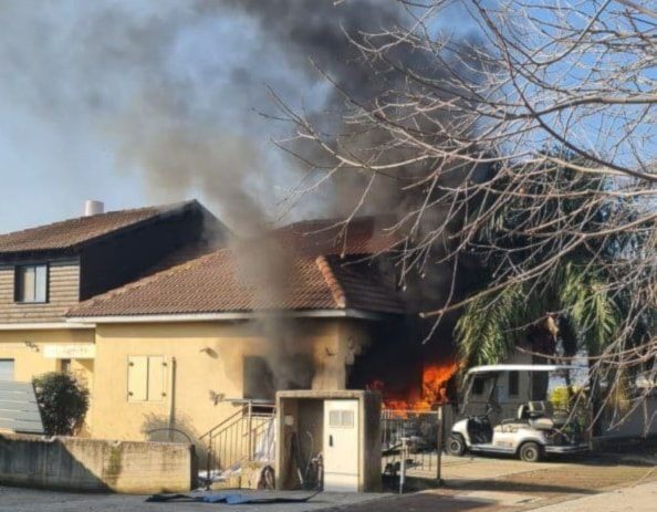 Casa incendio Libano