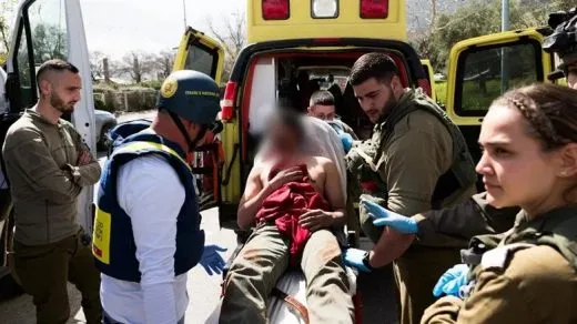 Herido ambulancia Israel