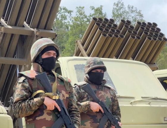 Hizbullah tubos lanzacohetes