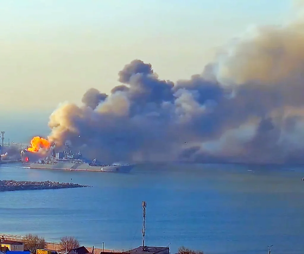 Humo puerto ruso