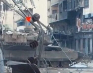 Tanque apuntado