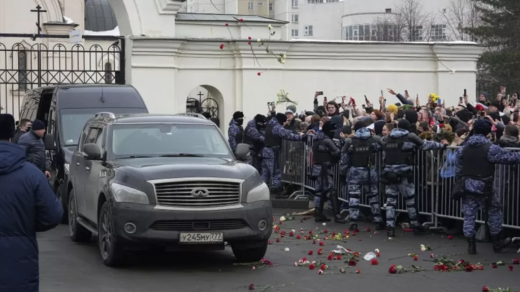 coche funebre Navalni