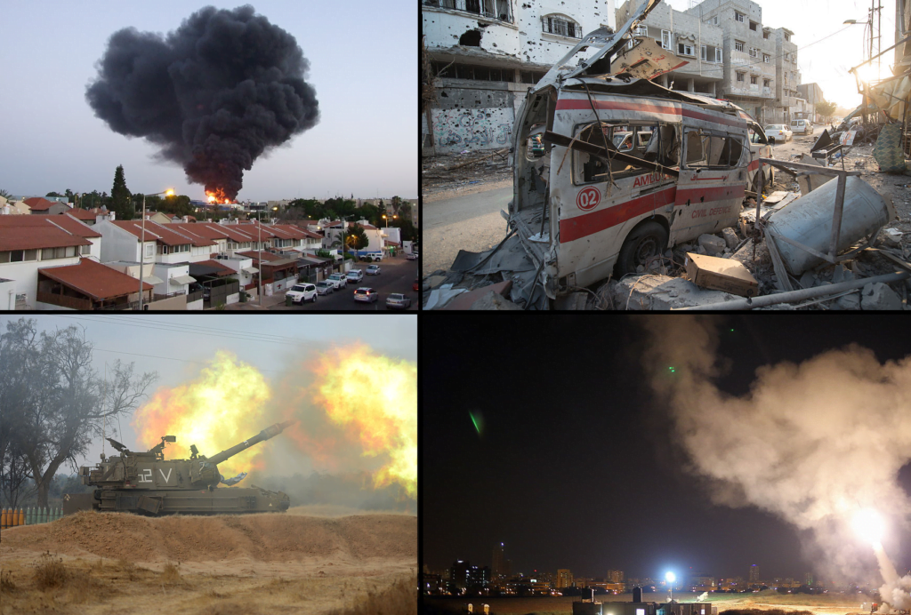Israel-Gaza confilicto collage