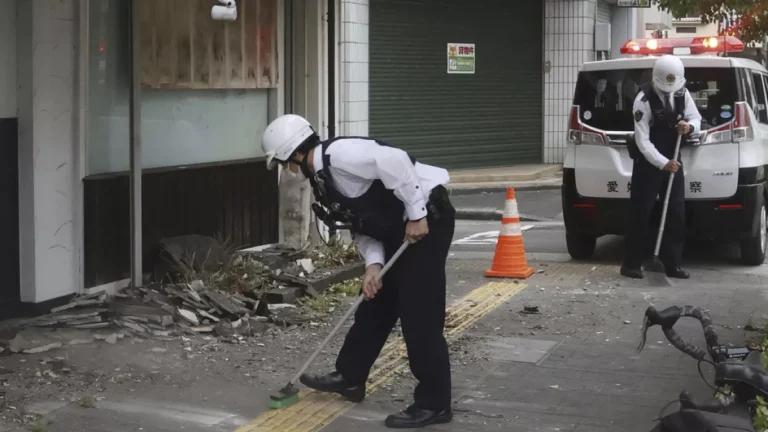 Limpiadores terremoto Japon