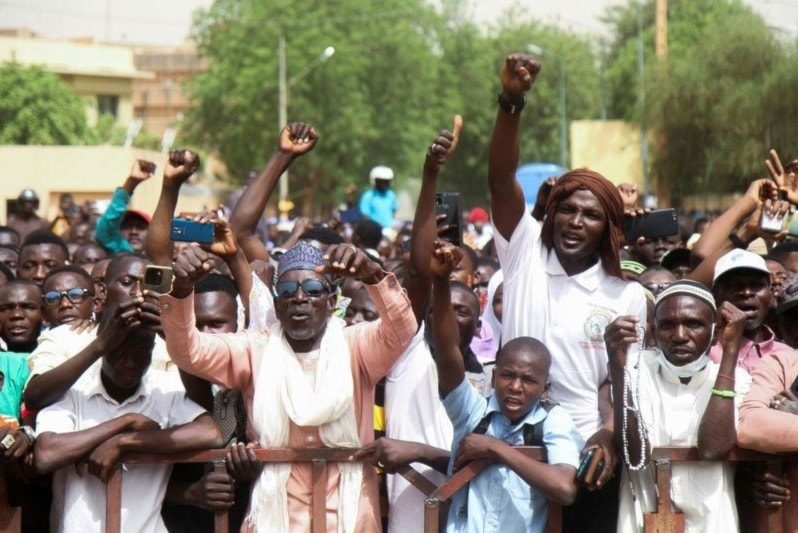 Manifestantes Niger