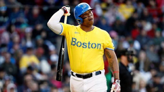 Devers bate espalda