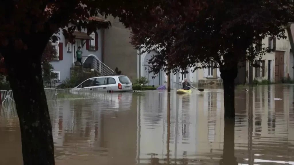 Kayak en inundacion