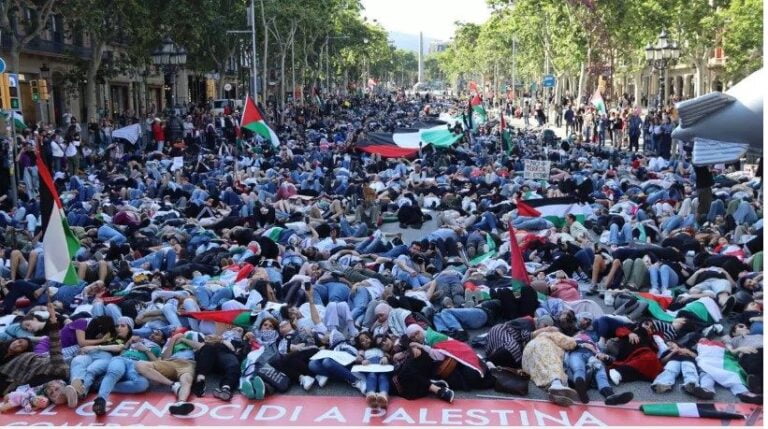 Mani Barcelona por Gaza