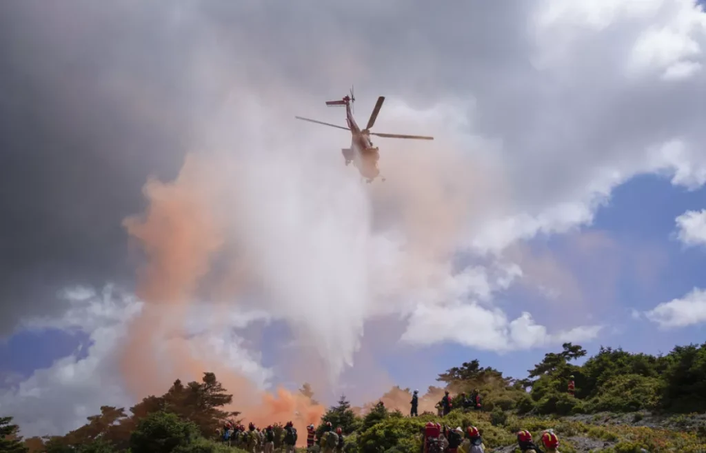 Helicoptero fuego
