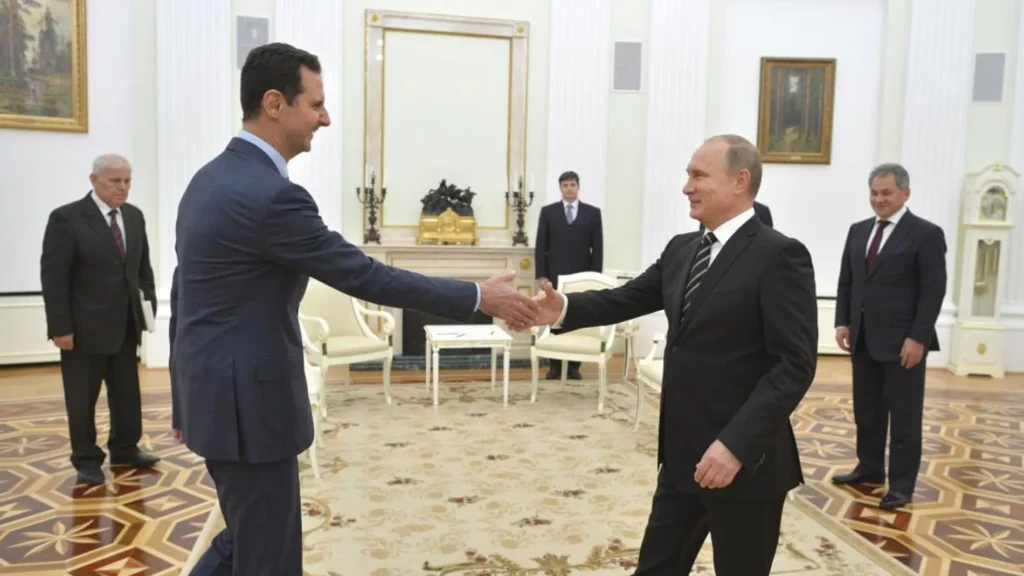 putin saluda al assad