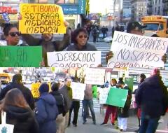 dominicanos protestan contra trump