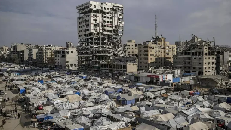 campamento en gaza