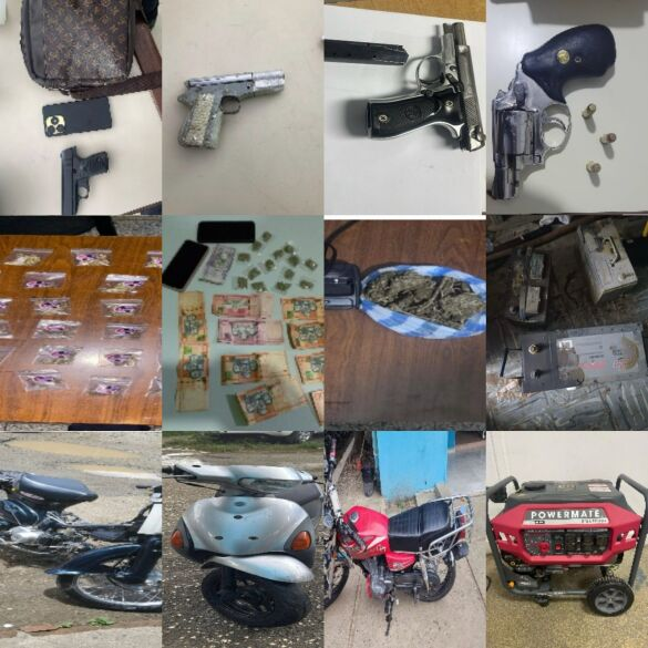 pn arresta 16 en santiago