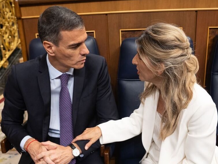 pedro sanchez y yolanda diaz