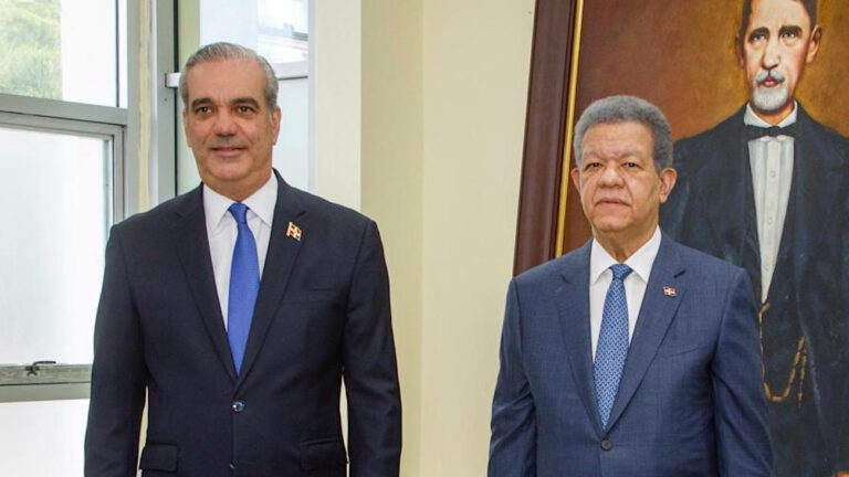presidente abinader y leonel