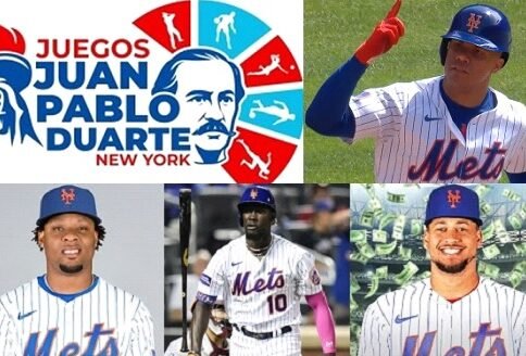 Peloteros dominicanos Grandes Ligas felicitan celebraron en NYC «Juegos Juan Pablo Duarte»