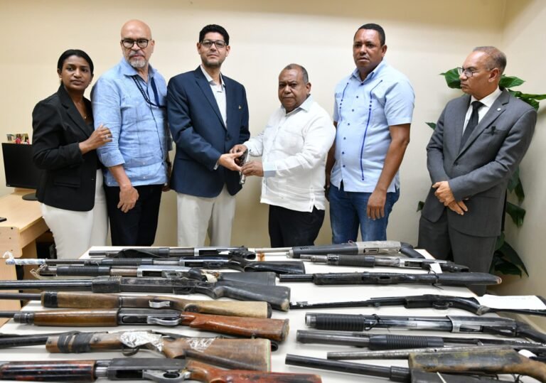 entregan y decomisan armas