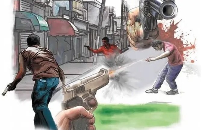 un muerto y cuatro heridos