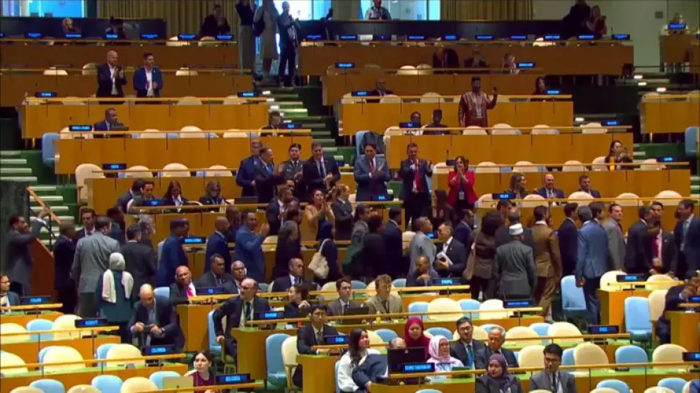 delegaciones de paises se marchan