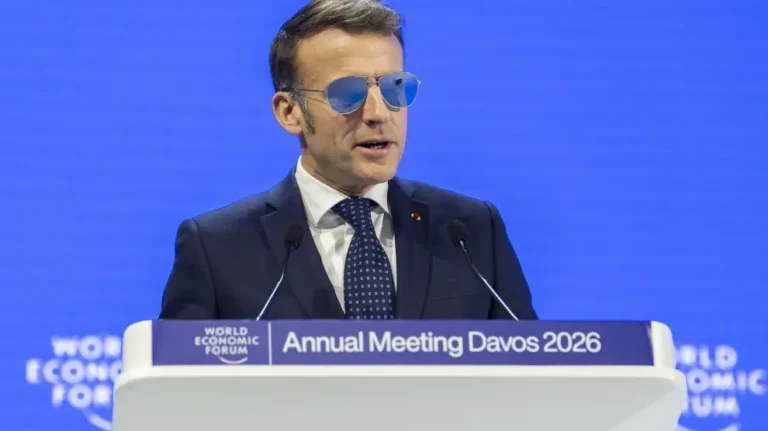 macron en davos