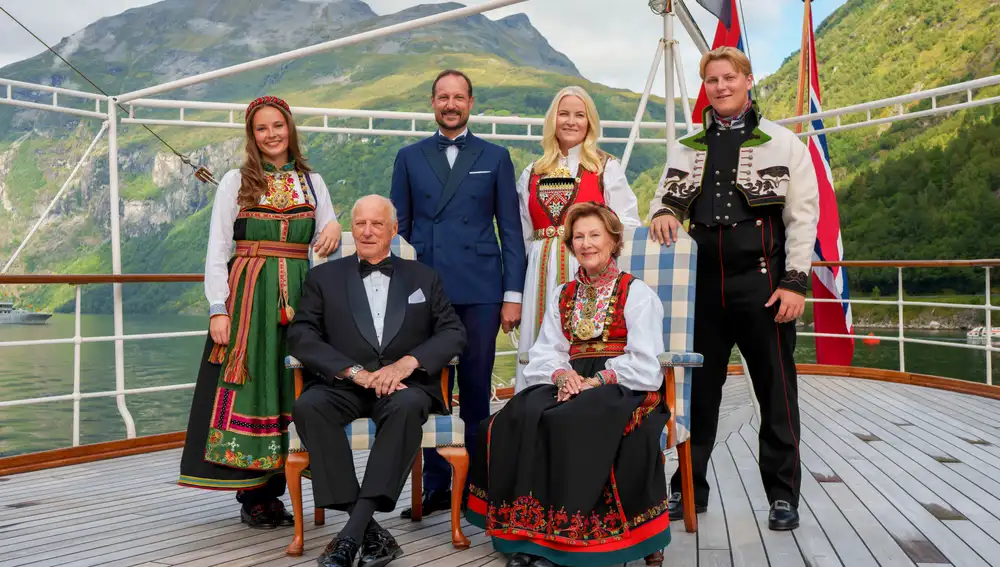 Guests arrive for the wedding of Norwegian Princess Martha Louise and Durek Verrett